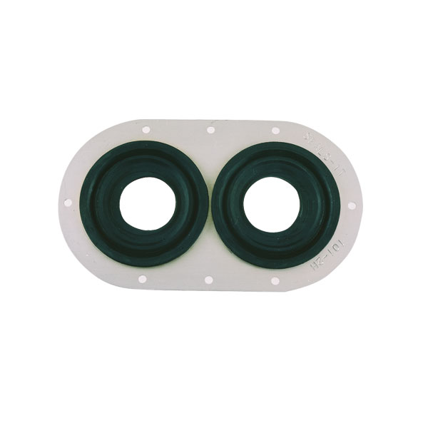 Joints ‘‘Passe cloison'' double percé ØInt. trou 15 mm / ØExt. caoutchouc 57 mm / ØExt. total 76 mm