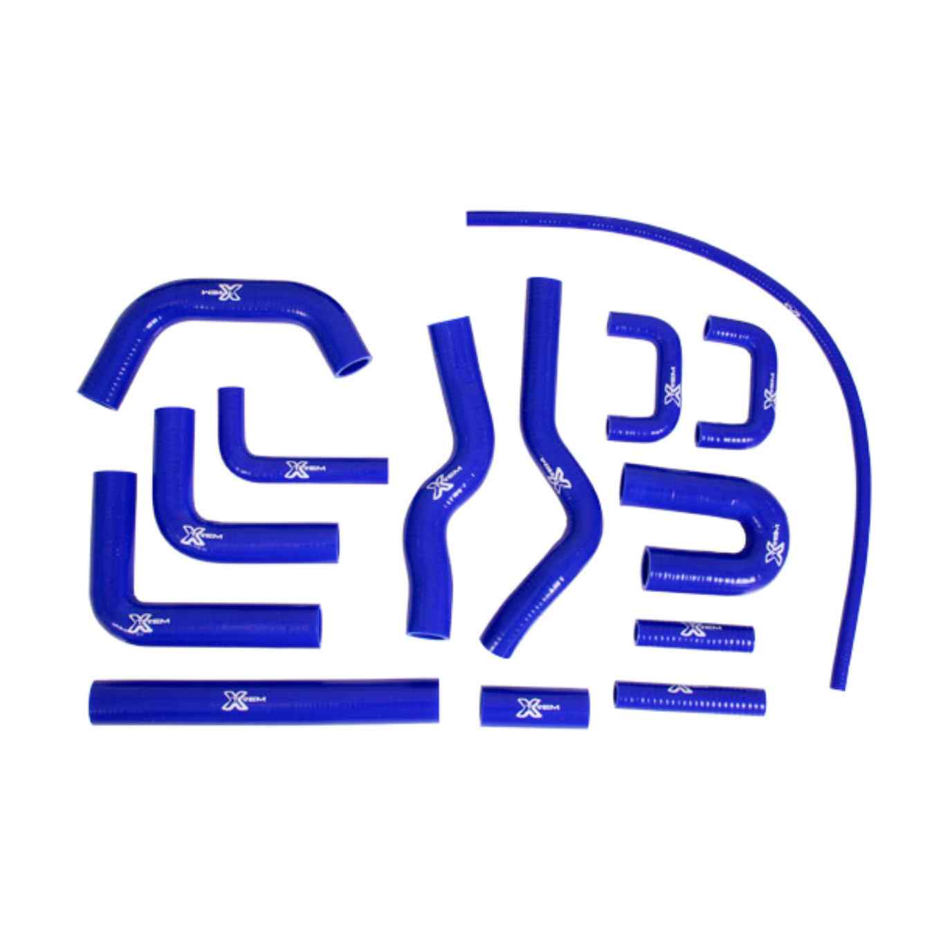 Kit 14 durites silicone de refroidissement XTREM pour Matra Bagheera Simple carburateur Bleu