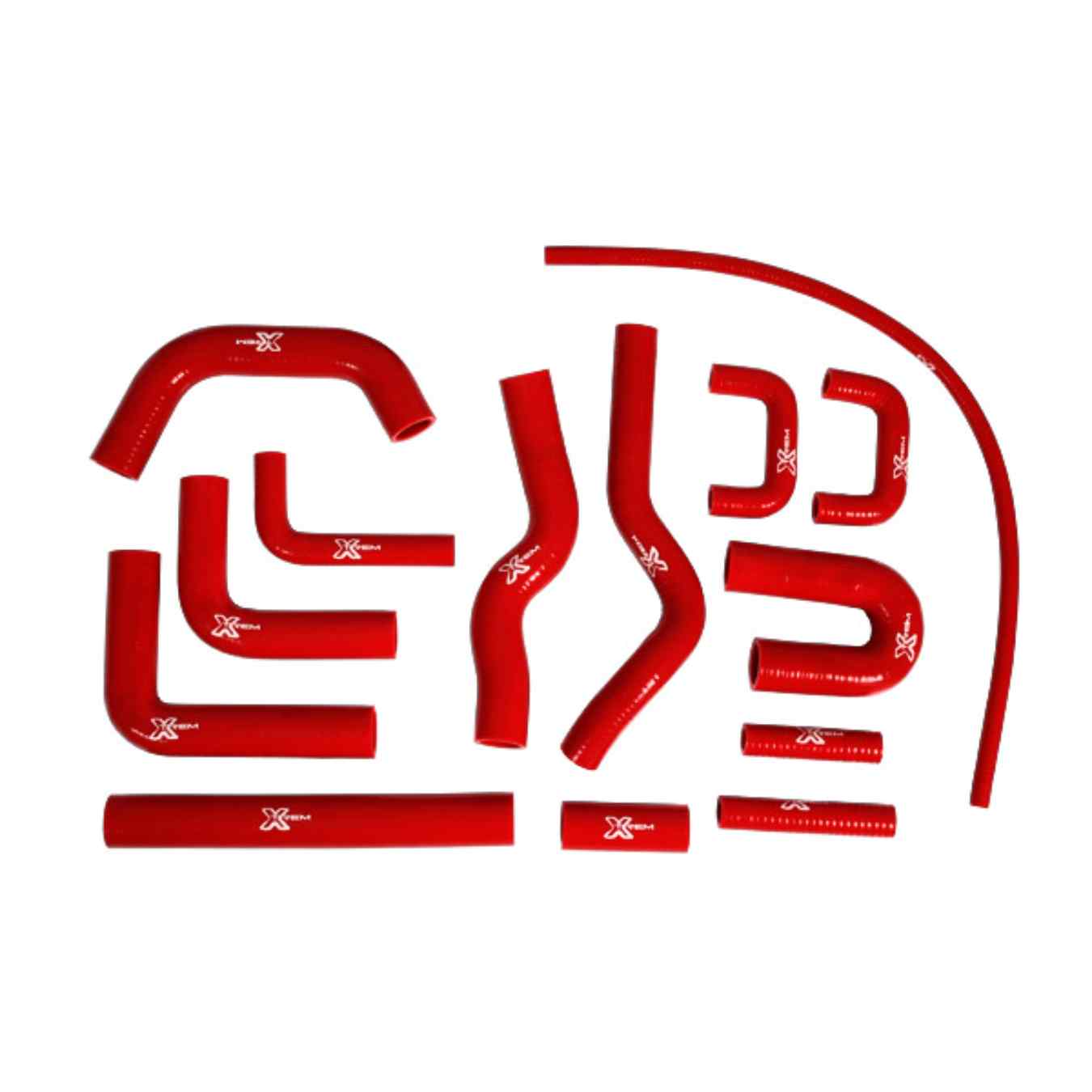 Kit 14 durites silicone de refroidissement XTREM pour Matra Bagheera Simple carburateur Rouge