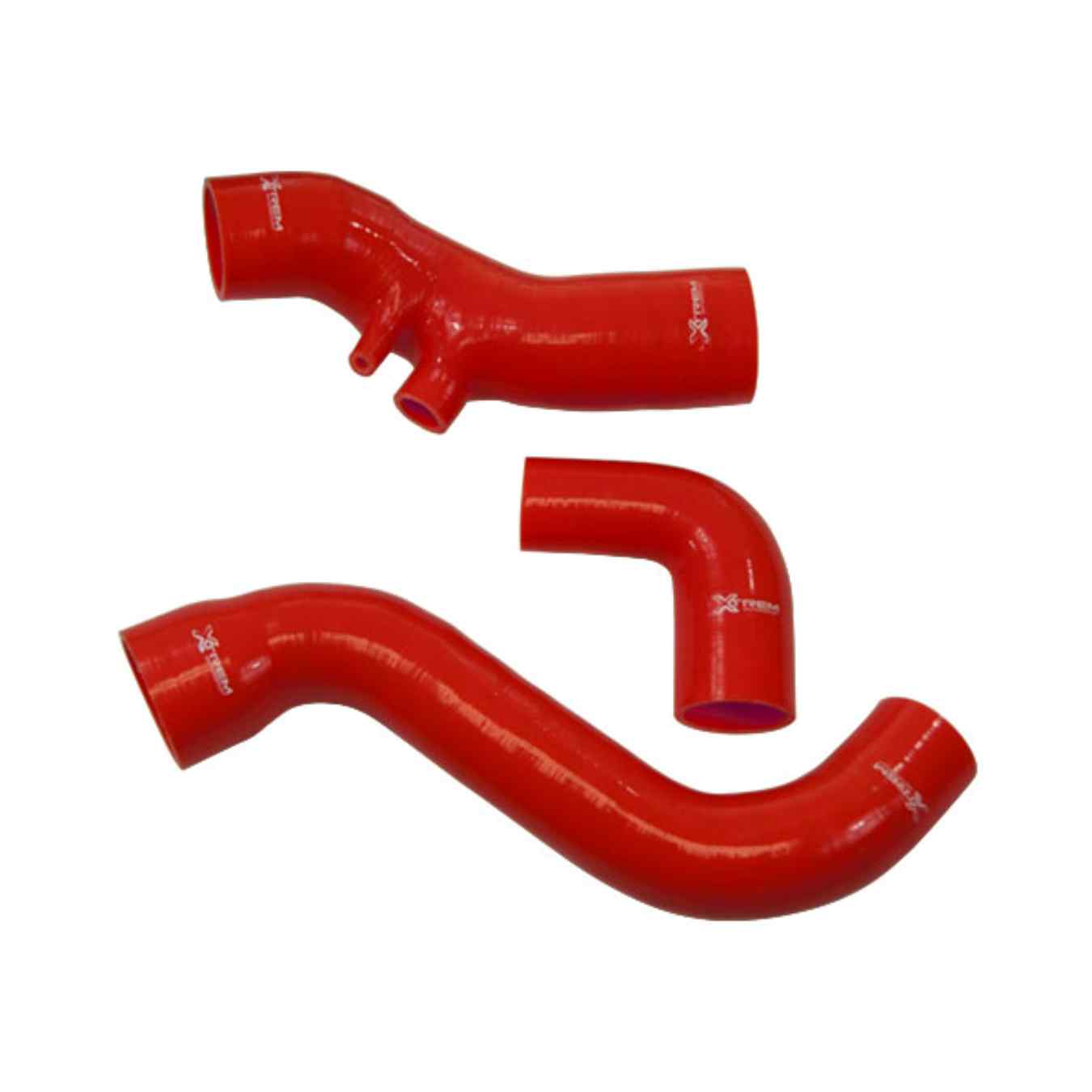 Kit 3 durites silicone de turbo XTREM pour Renault Megane III R.S. Rouge