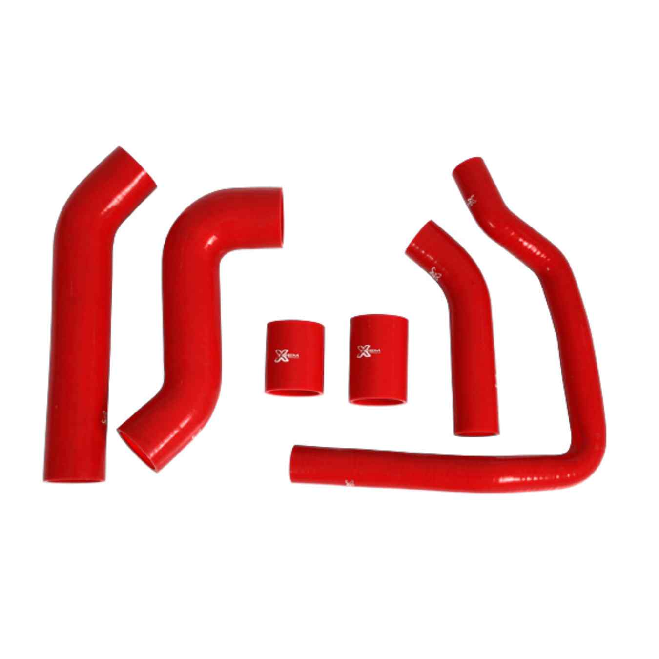 Kit 5 durites silicone de turbo XTREM pour Mitsubishi Lancer EVO 10 CZ4A Rouge