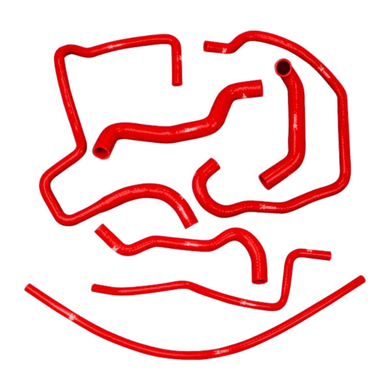 Kit 7 durites silicone de refroidissement XTREM pour Ford Puma 1700 2RM Rouge