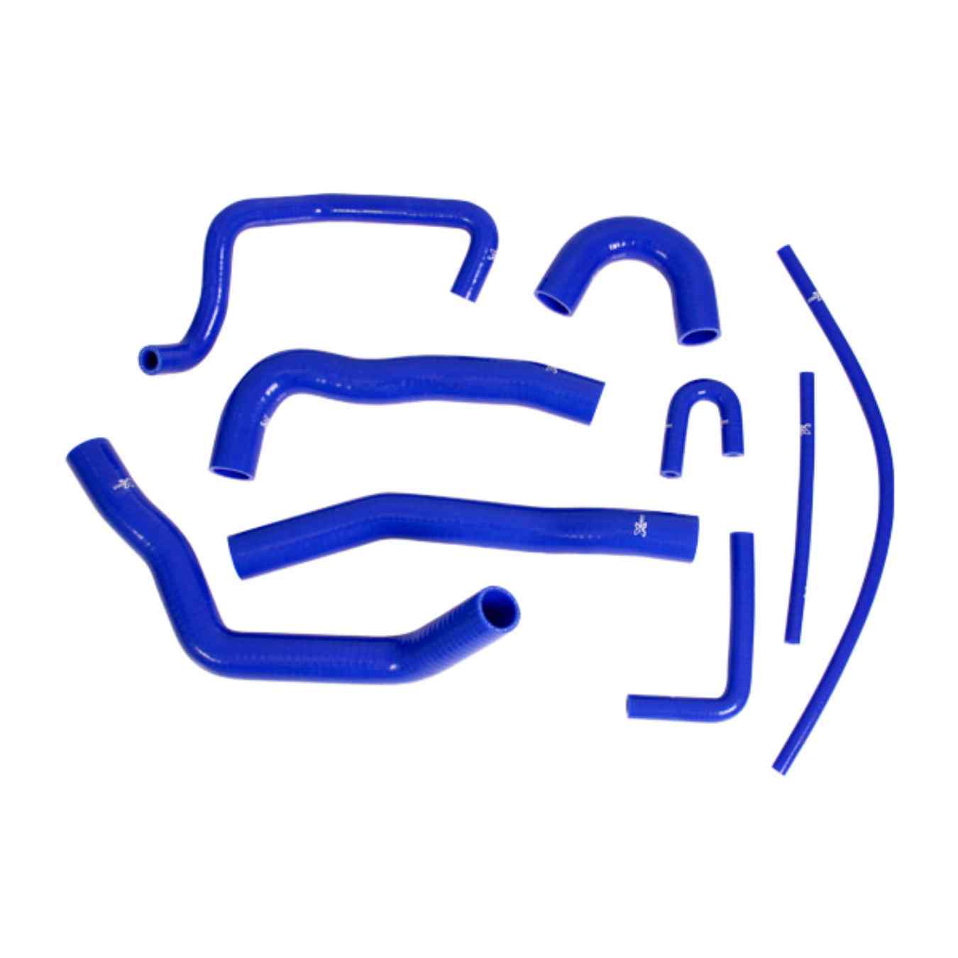 Kit 9 durites silicone de refroidissement XTREM pour Mitsubishi Lancer EVO 10 CZ4A + direction assistée Bleu