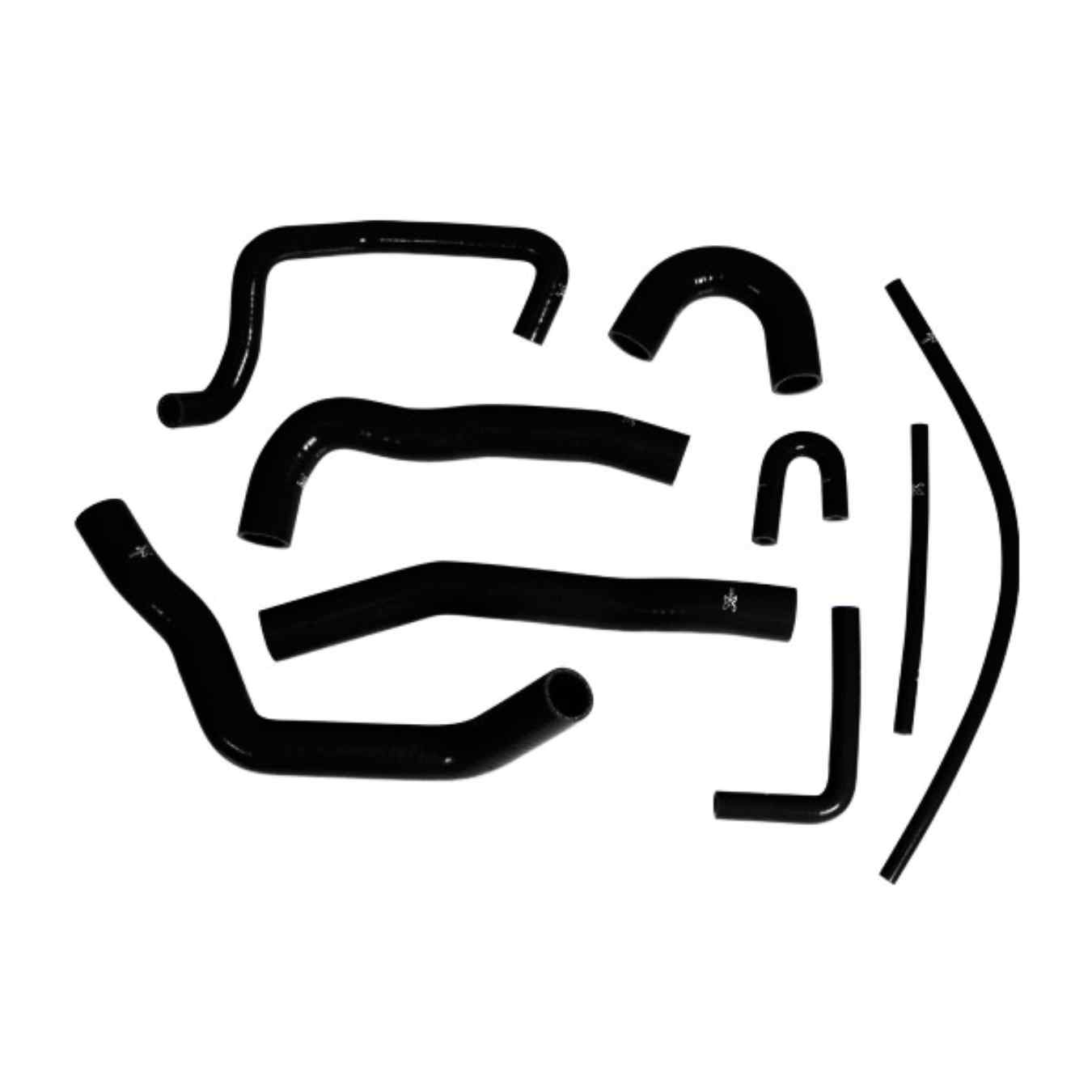 Kit 9 durites silicone de refroidissement XTREM pour Mitsubishi Lancer EVO 10 CZ4A + direction assistée Noir