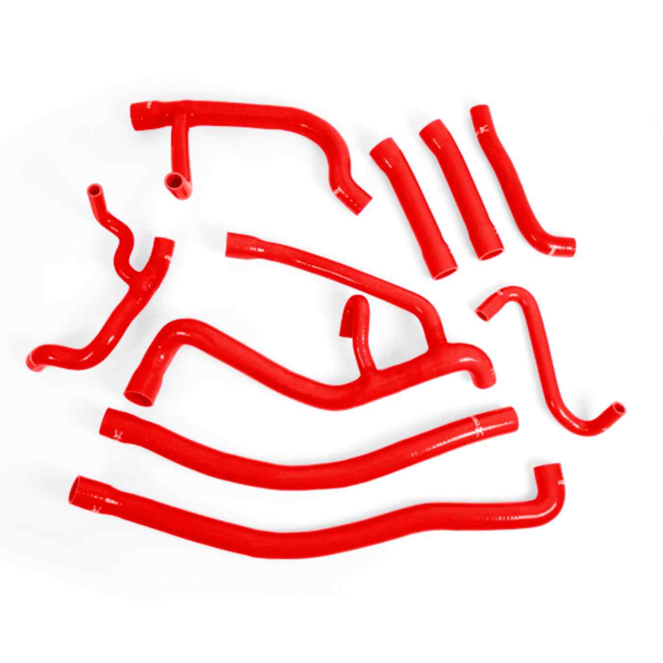 Kit 9 durites silicone de refroidissement XTREM pour Volkswagen Transporter T3 Rouge