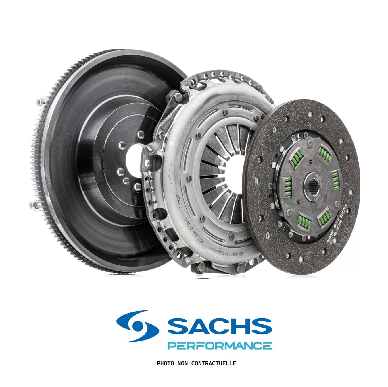 Kit d'embrayage renforcé amorti organique SACHS PERFORMANCE - 883089000112