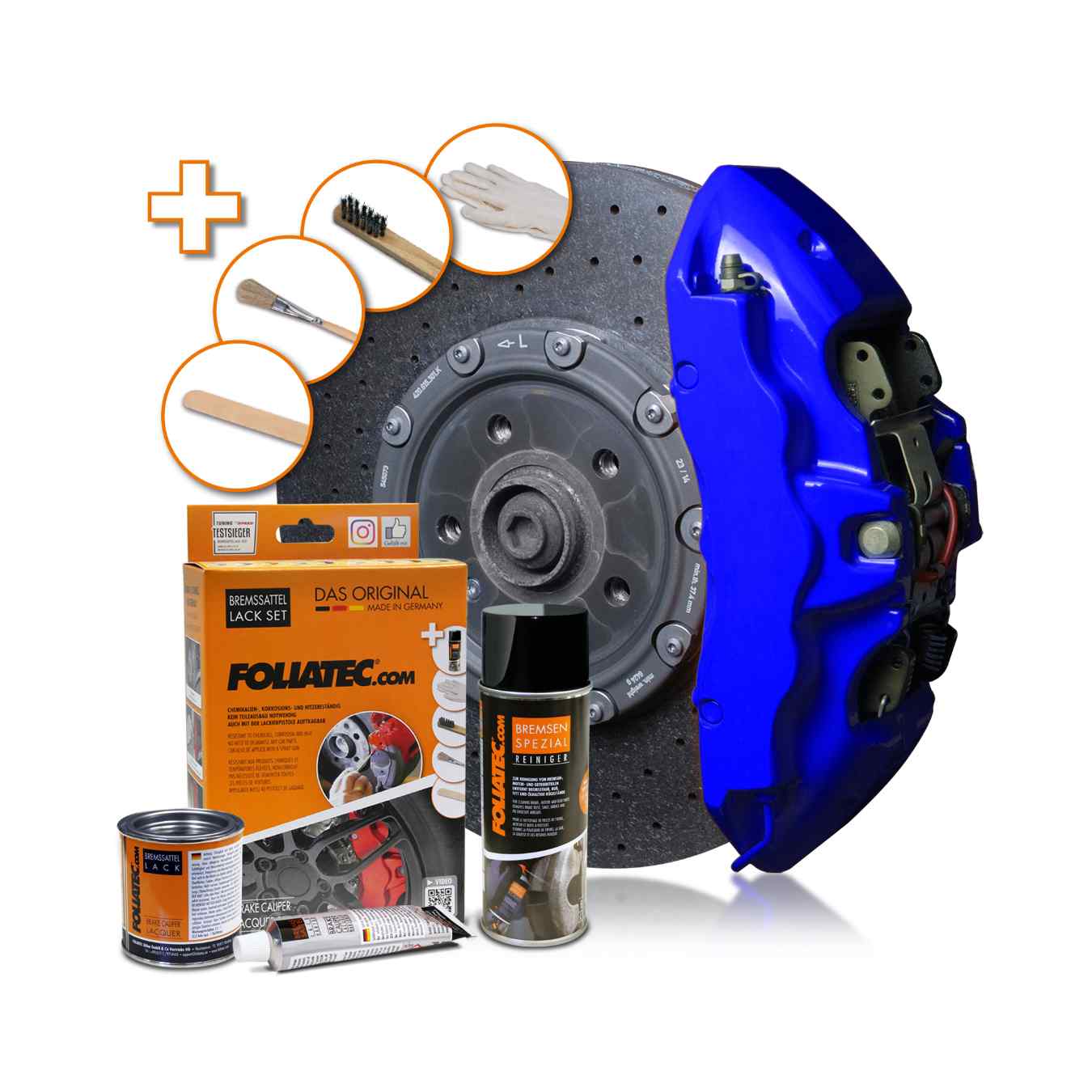 Kit de Laque FOLIATEC pour Etrier de Frein Bleu Foncé