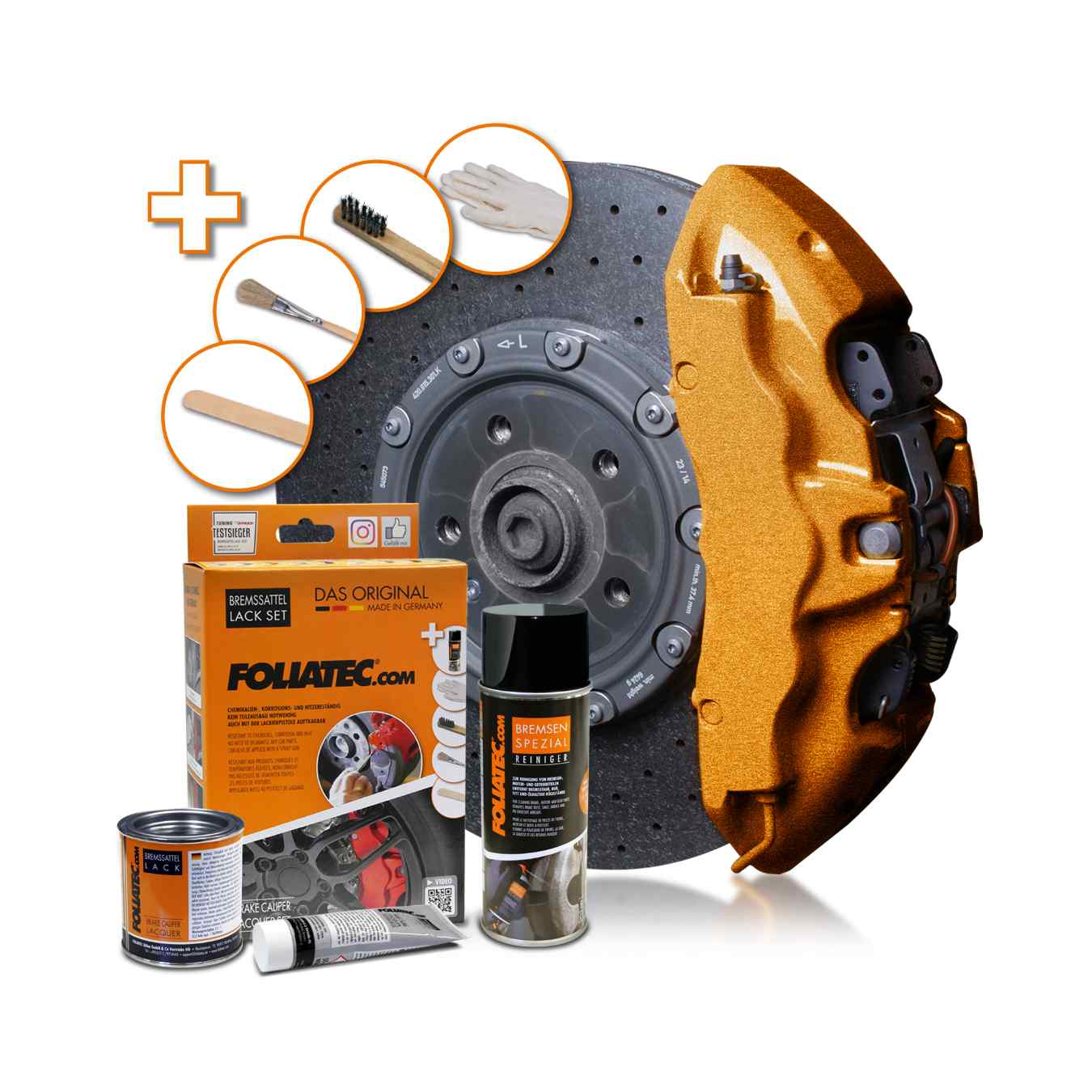 Kit de Laque FOLIATEC pour Etrier de Frein Cuivre Métalisé