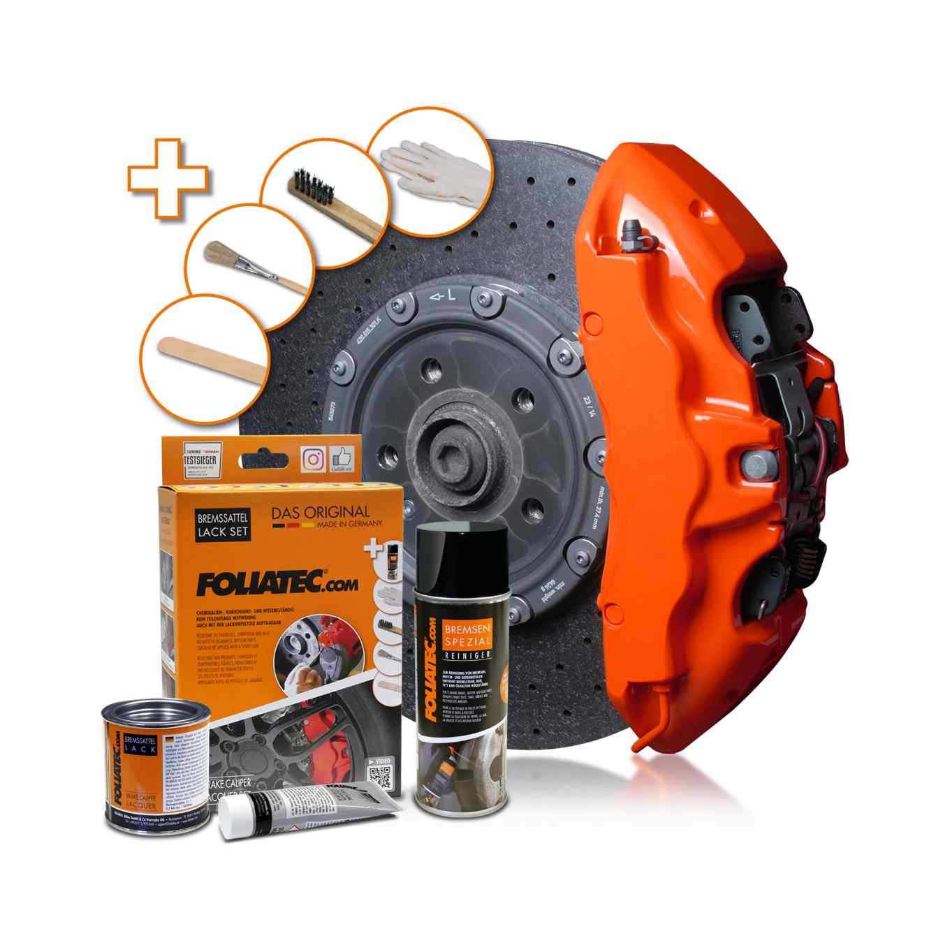 Kit de Laque FOLIATEC pour Etrier de Frein Orange
