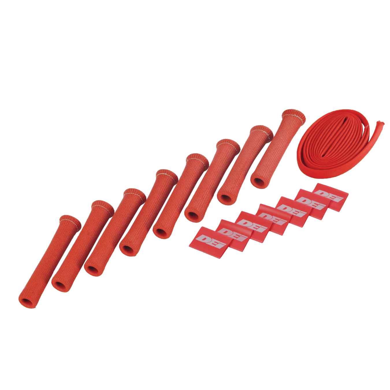 Kit gaine protection bougie 8qtés Protect-A-Boot™ 15 cm x 25 mm - Rouge DEI 10722