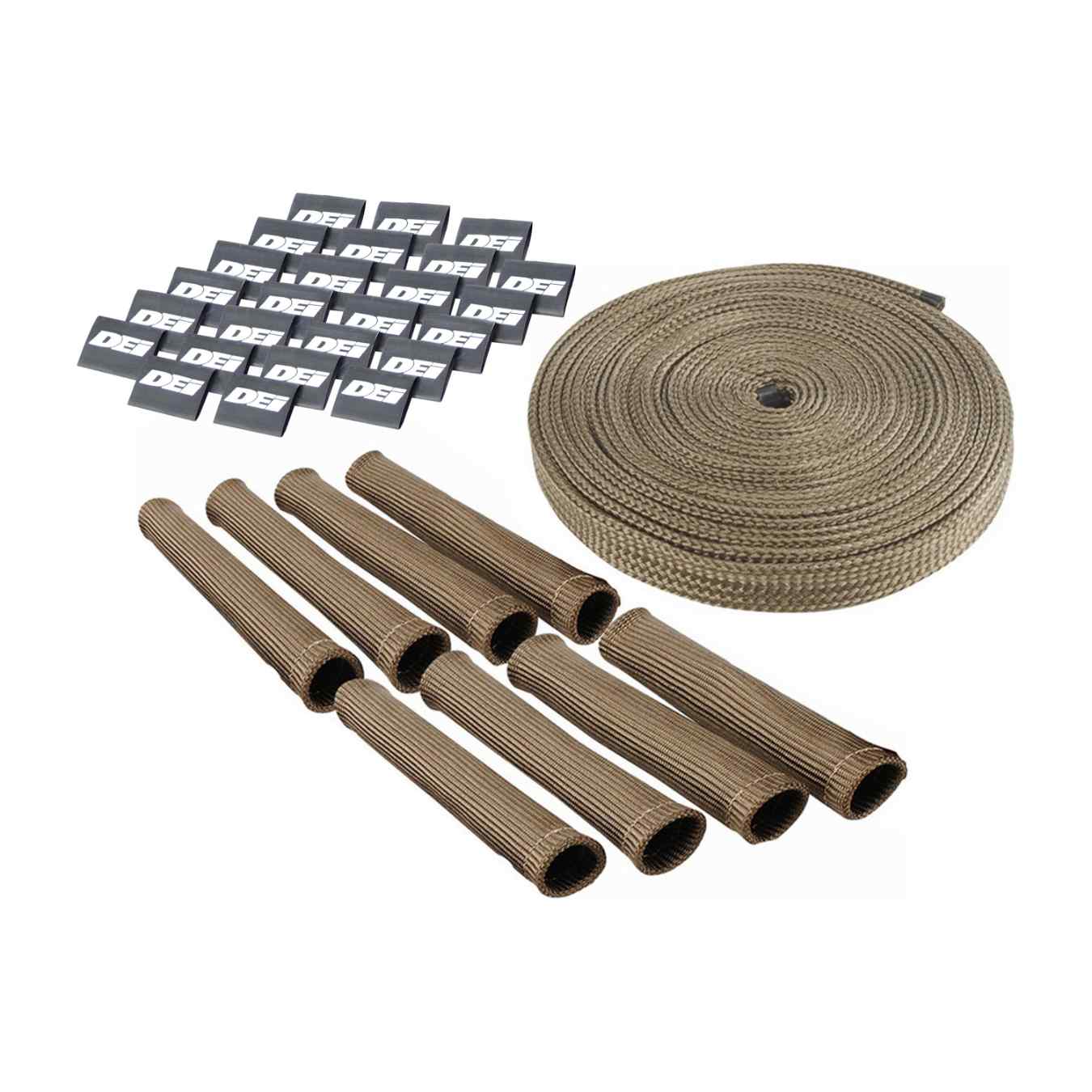 Kit gaine protection bougie 8qtés Titanium Protect-A-Boot™ 15 cm x 25 mm - Titane DEI 10705