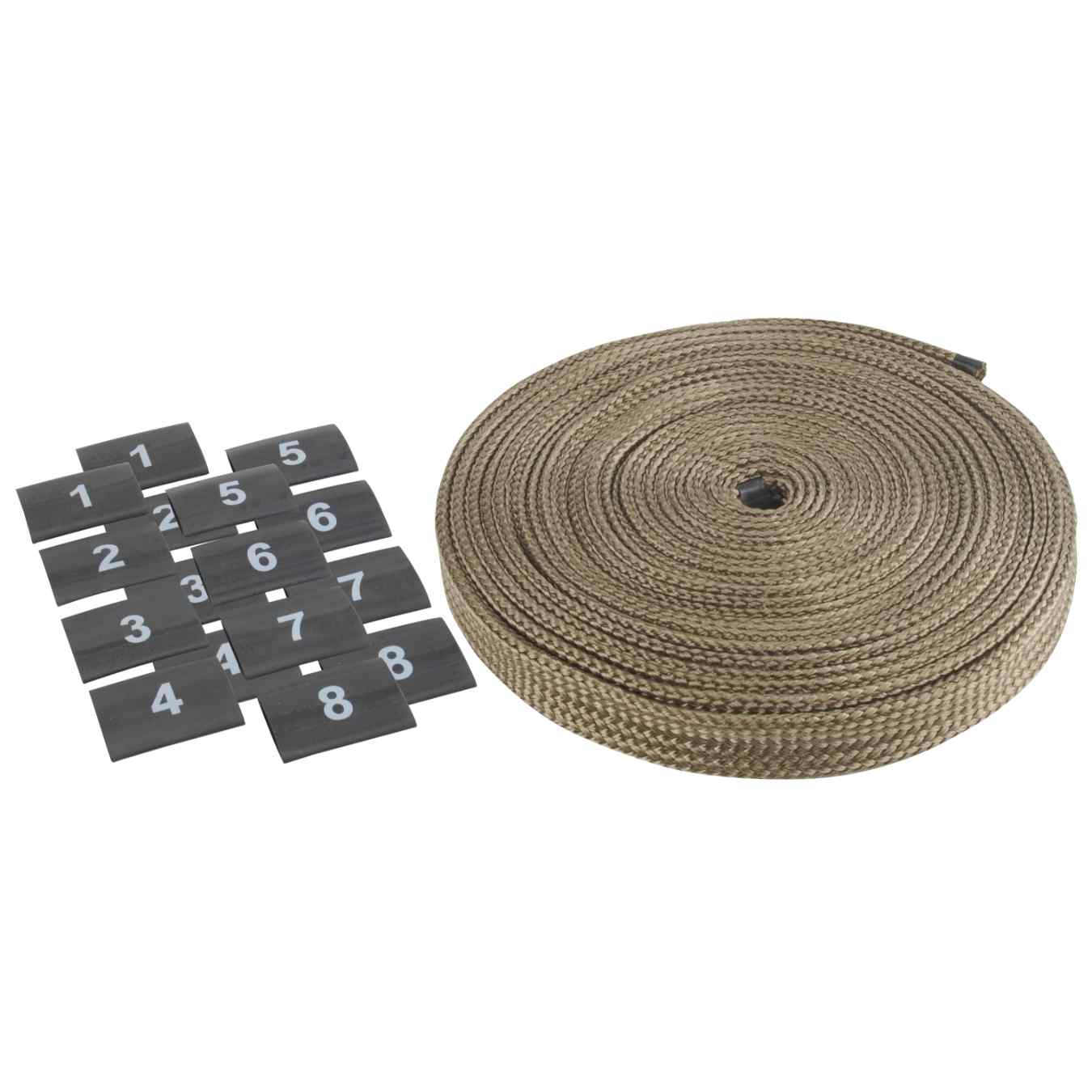 Kit gaine souple Titanium Protect-A-Wire™ 7,6 m x 8 mm 8 cyl - titane DEI 10603