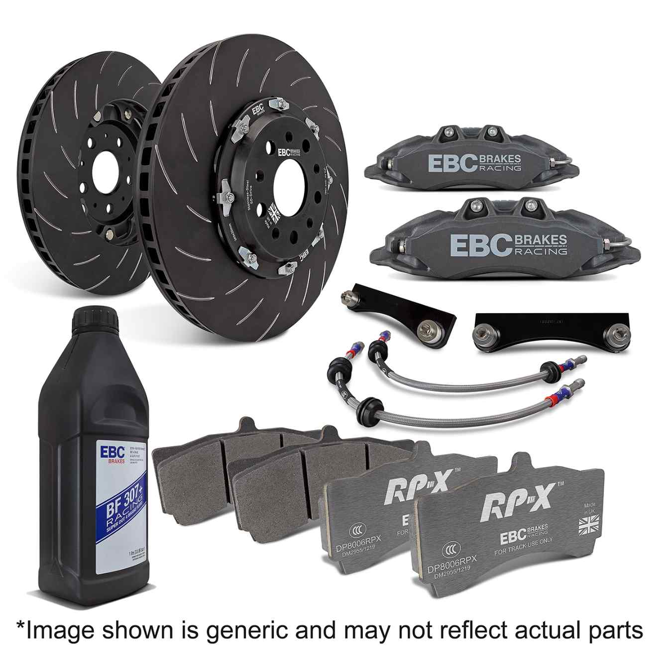 Kit gros freins avant EBC BBK057R-1F