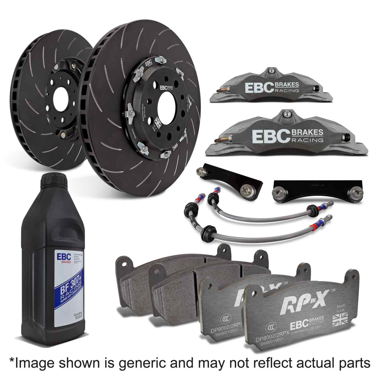 Kit gros freins avant et arrière EBC BBK059R-1FR