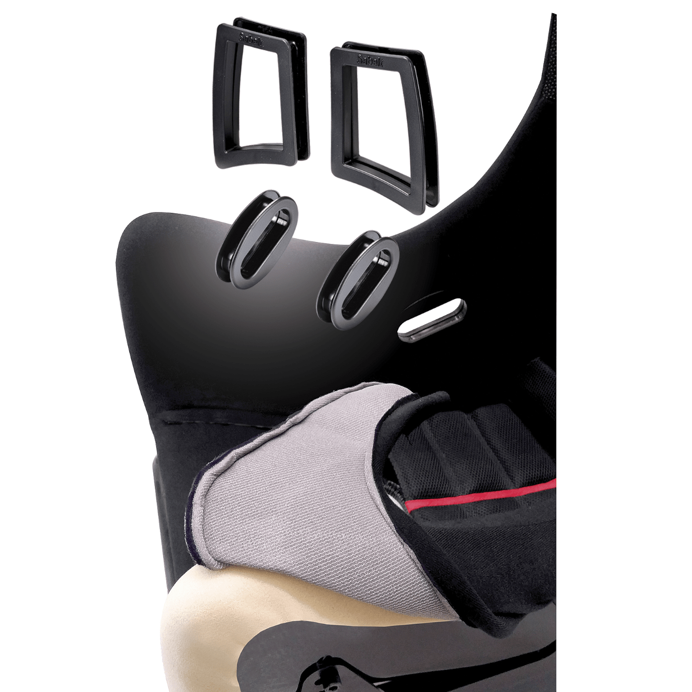 Kit housse de siège SABELT Titan Carbon avec passages de harnais taille L