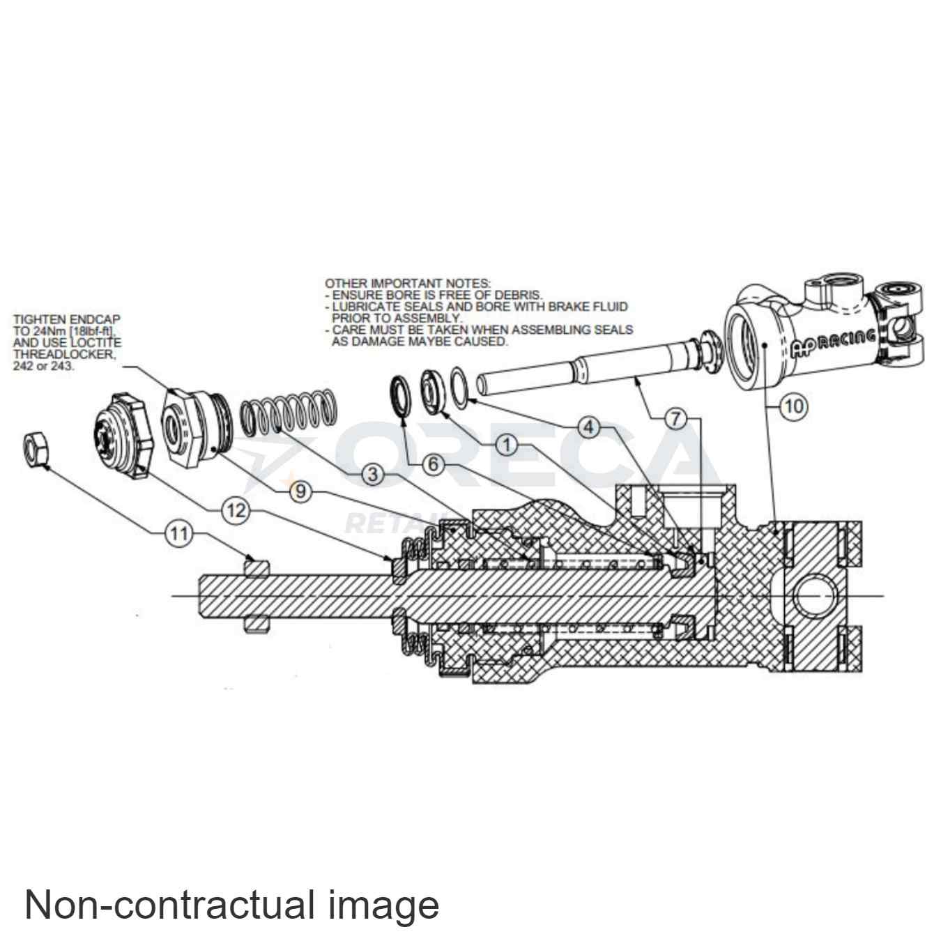 Kit joint maître-cylindre AP Racing CP6465-173RK D17.3mm