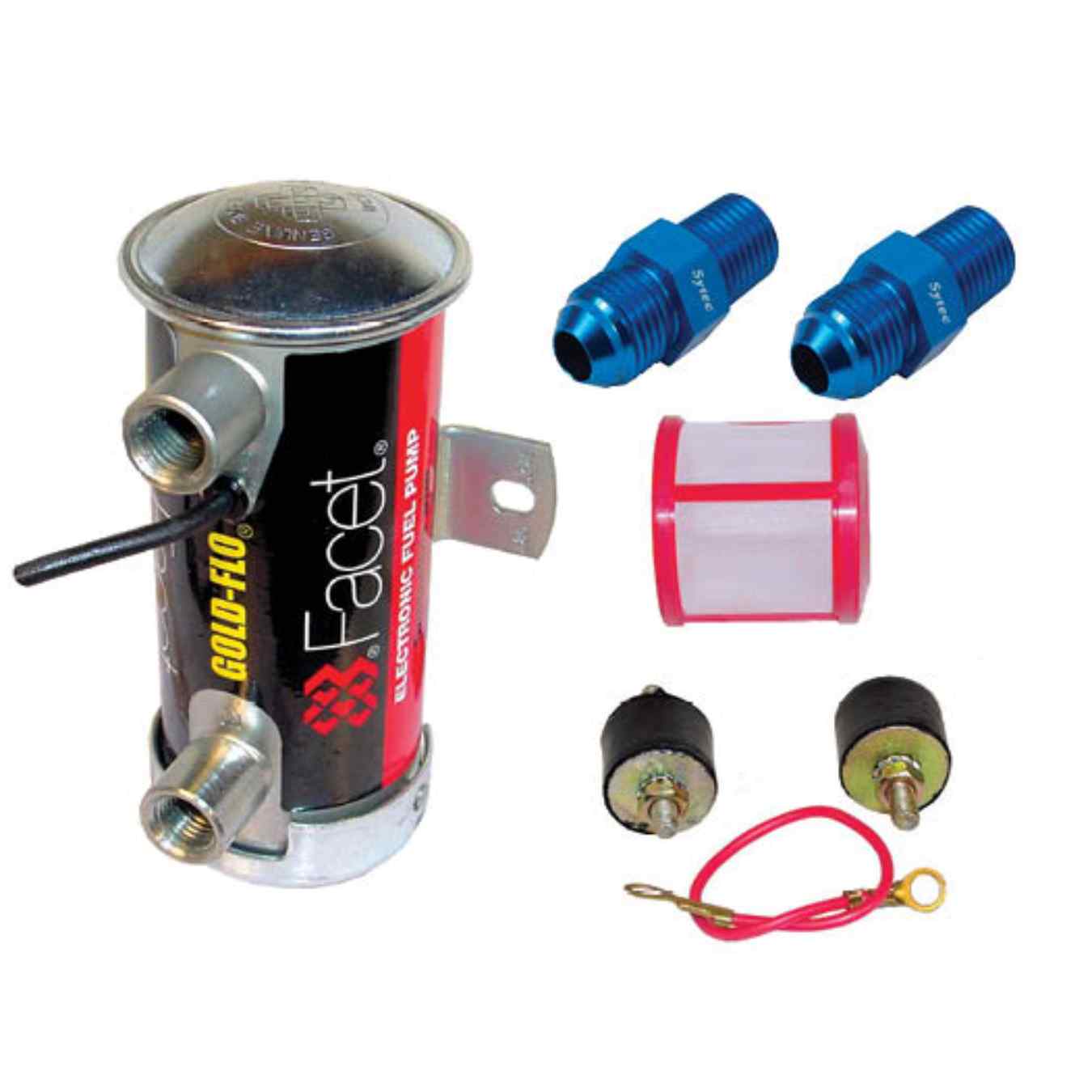 Kit pompe à essence 170 l/h JIC 6 vers JIC 6 FACET Red top 480532-JIC