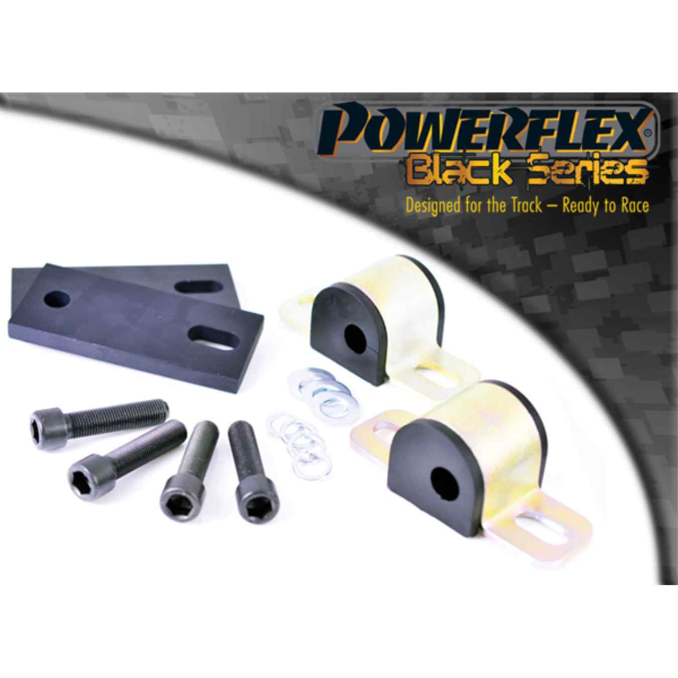 Kit Silent bloc Powerflex anti-lift arrière de bras de suspension avant black series N°4 PFF76-402KBLK