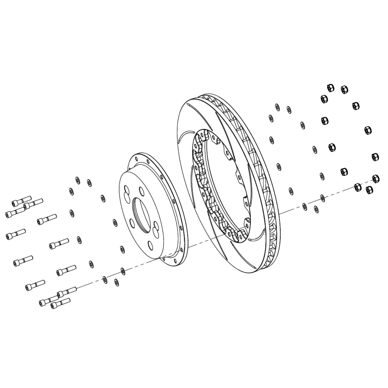Kit visserie AP RACING pour bol kit CP4590 Renault Megane II R.S.