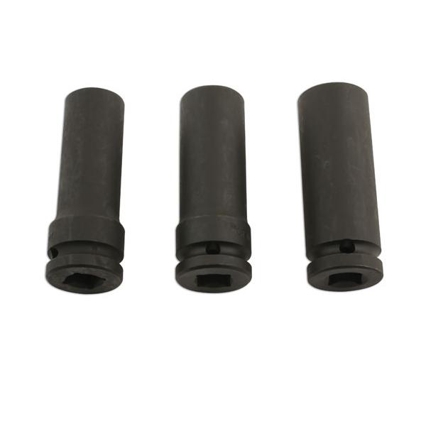 Extracteur d'écrou de roue abimé LASER AND TOOLS 1/2' 3 pièces