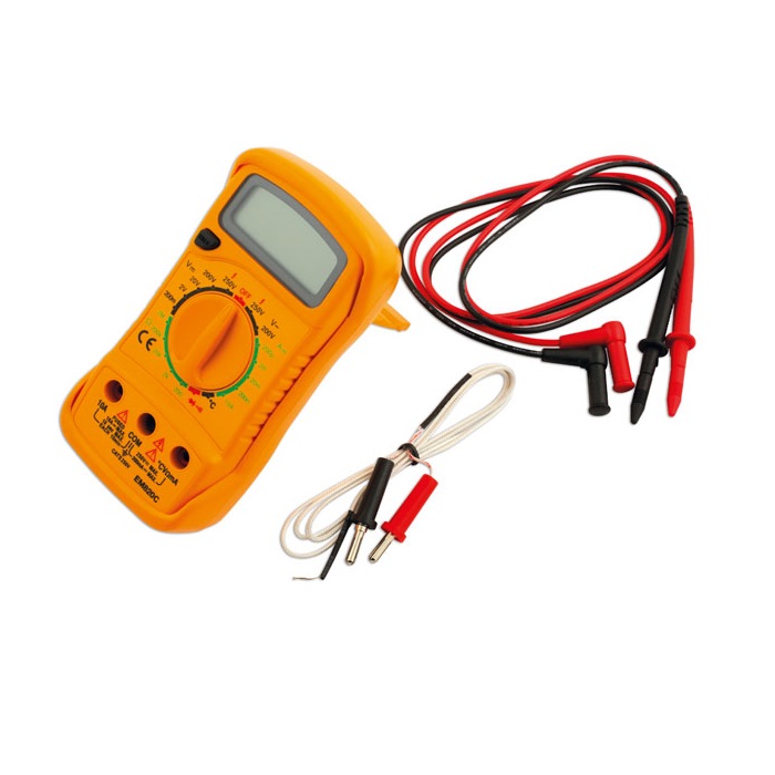 Multimètre digital avec sonde de température LASER AND TOOLS