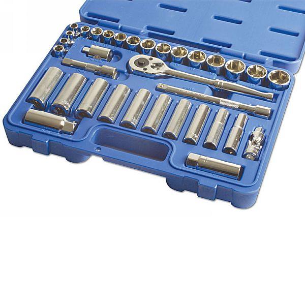 Coffret de douilles LASER AND TOOLS 3/8' 34 pièces