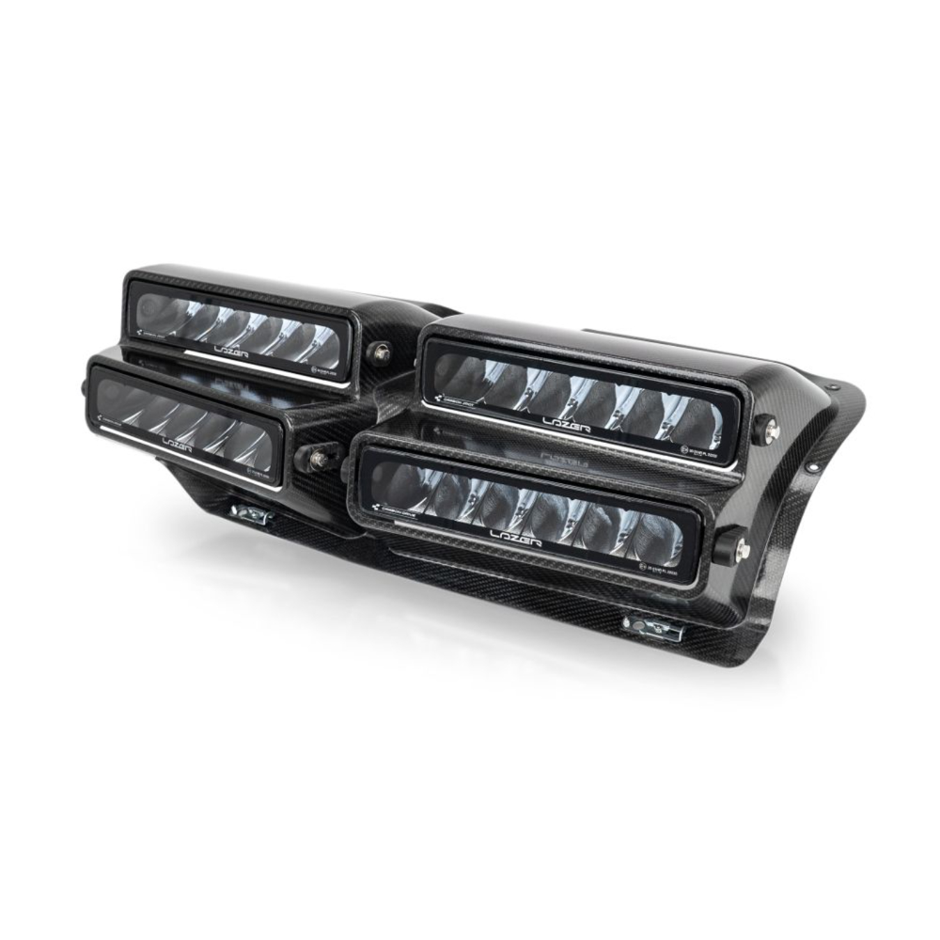 Kit 4 rampes LEDs carbone LAZER LAMPS pour Citroen C3 R5