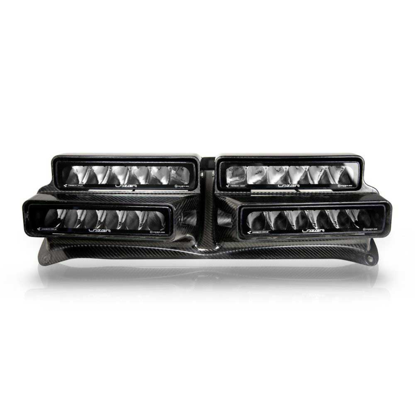 Kit 4 rampes LEDs carbone LAZER LAMPS pour Ford Fiesta R5