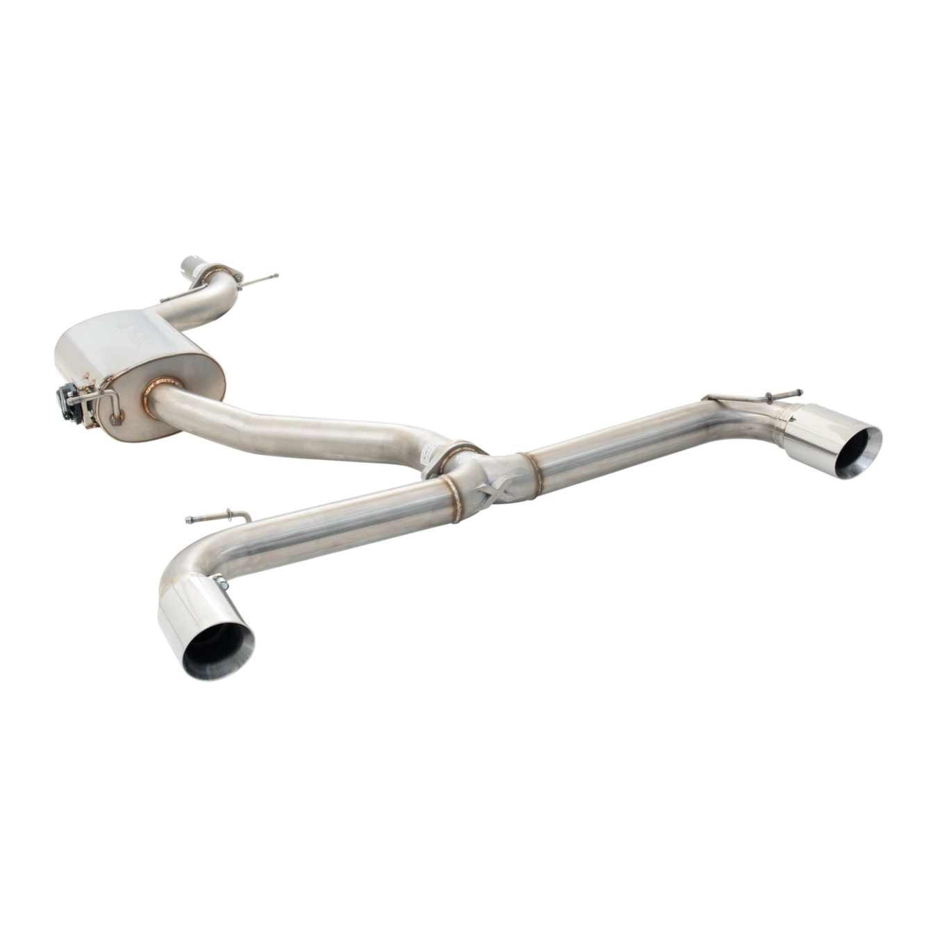 Ligne d'échappement inox à clapet XFORCE ES-VW06VMK-CBS