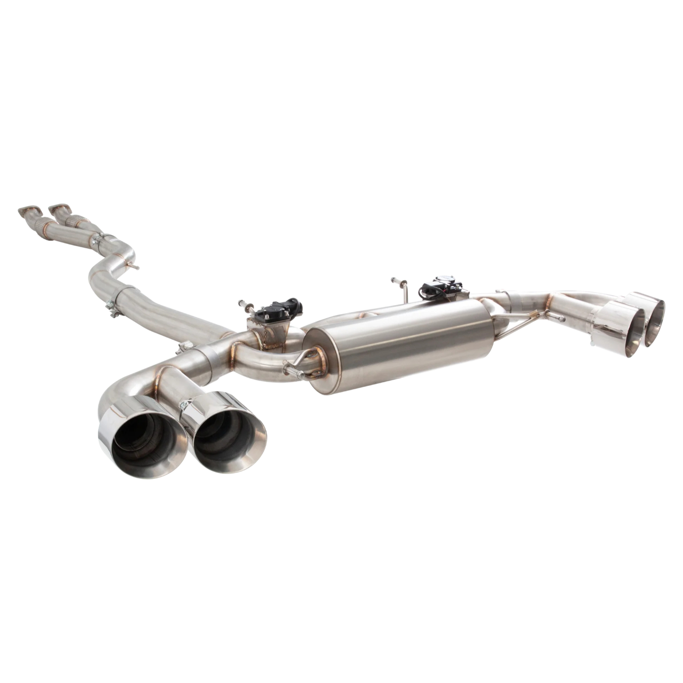 Ligne d'échappement inox à clapet XFORCE ESNR35VKCS