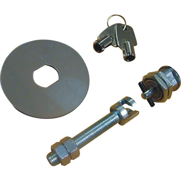 Attache capot à clef