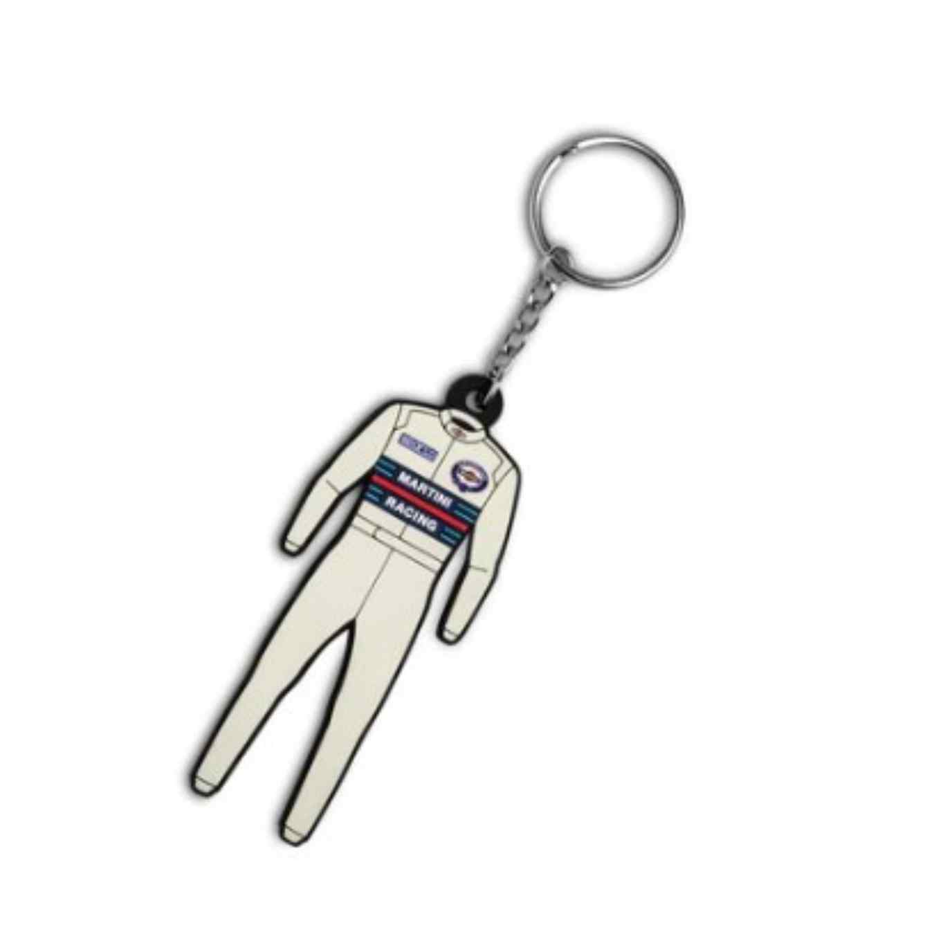 Lot De 10 Porte-Clés MARTINI Combinaison Replica Blanc