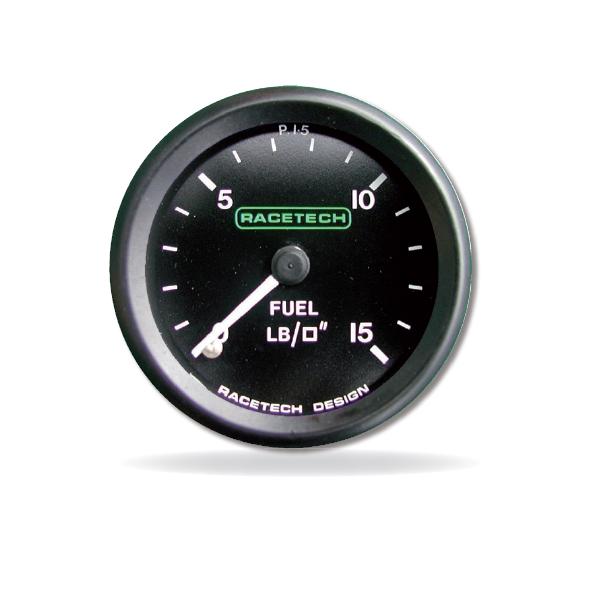 Manomètre RACETECH pression d'essence 15PSI 1/8BSP