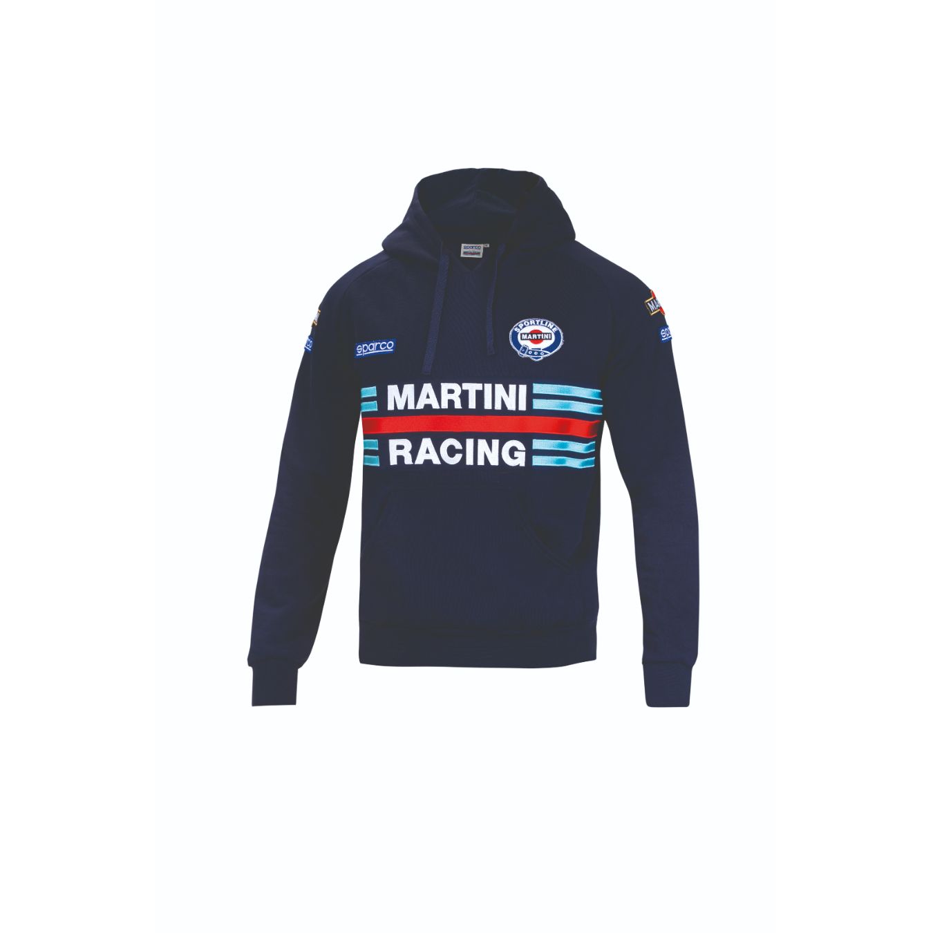 Sweat à capuche MARTINI RACING bleu pour homme