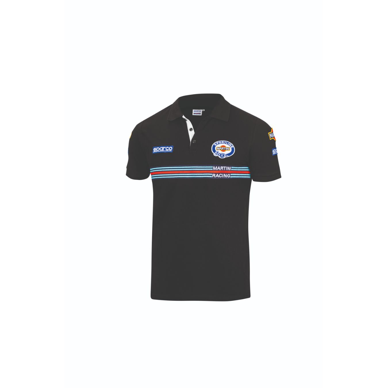 Polo MARTINI RACING replica noir pour homme taille XS