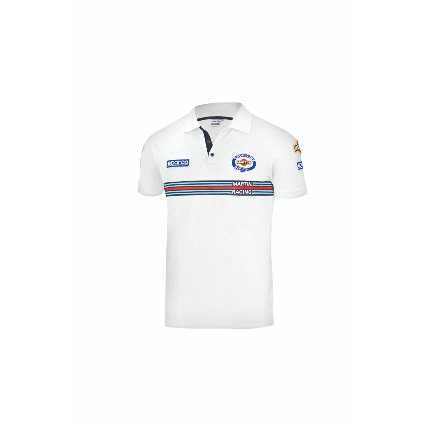 Polo MARTINI RACING replica blanc pour homme