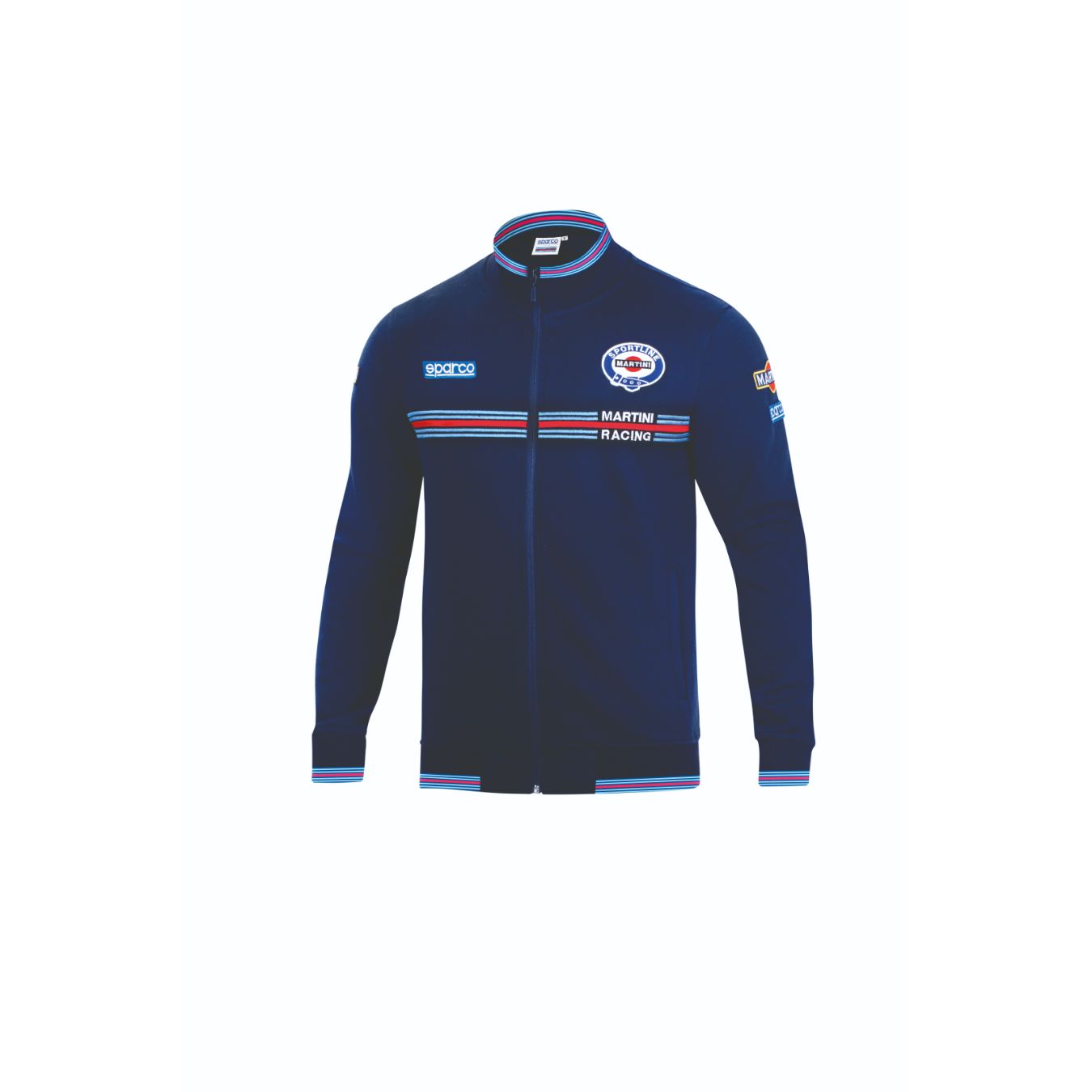 Sweat zippé SPARCO MARTINI RACING bleu pour homme