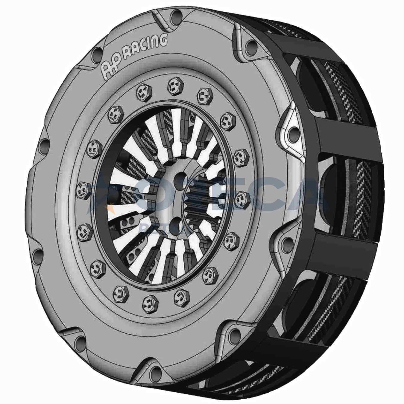 Mécanisme d'embrayage carbone AP Racing CP6913-OH03-FN tri-disque D140mm