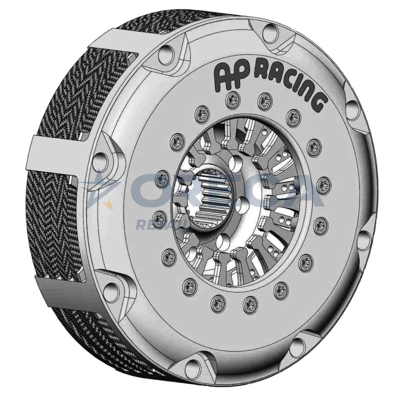 Mécanisme d'embrayage carbone AP Racing CP7143-CM01-FN tri-disque D140mm