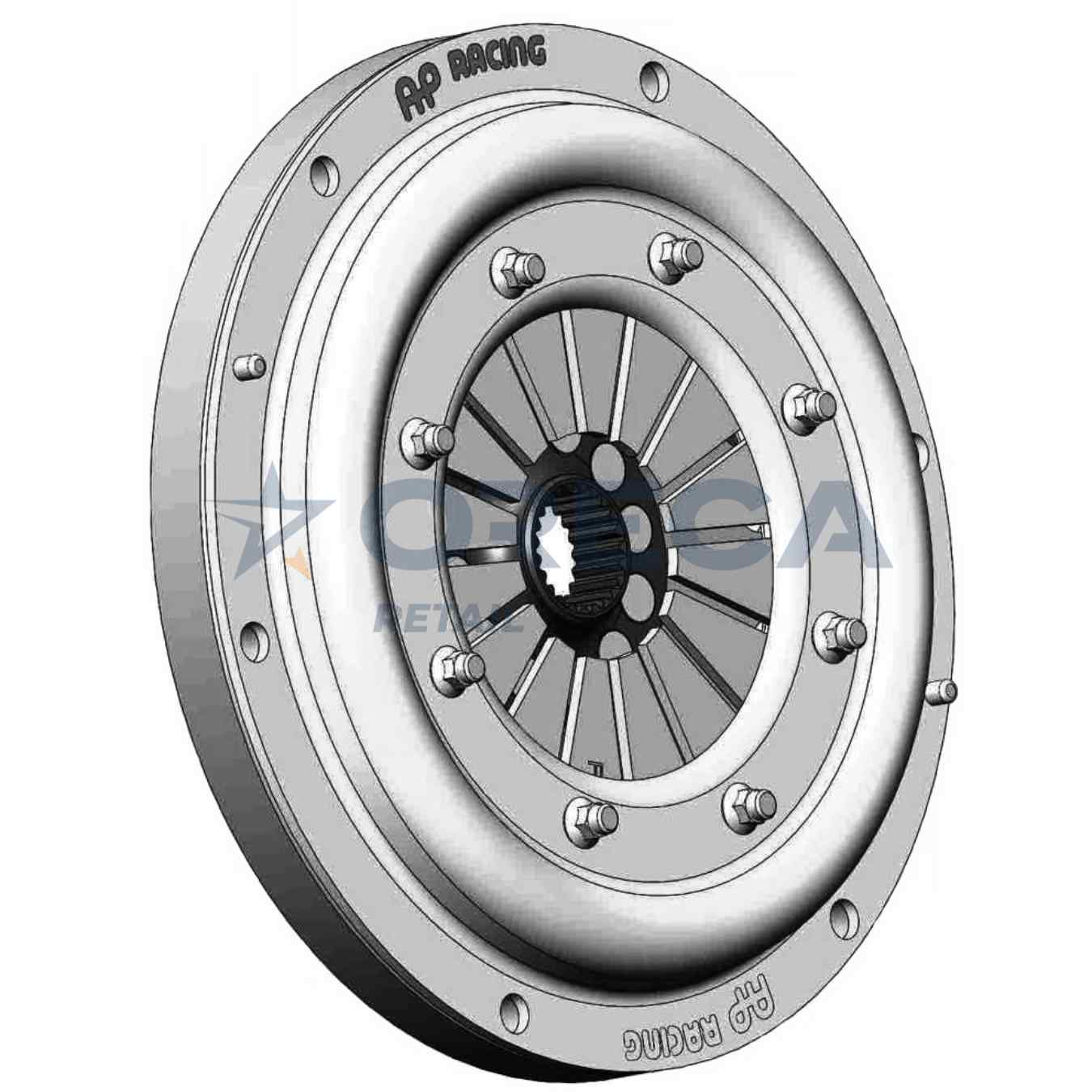 Mécanisme d'embrayage métallique AP Racing CP2116CRV mono-disque D184mm