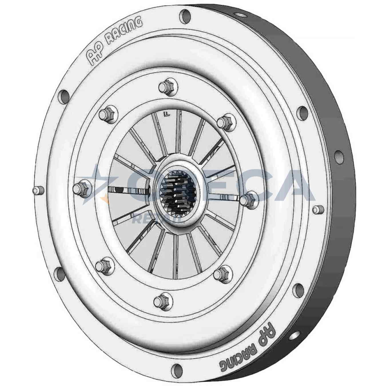 Mécanisme d'embrayage métallique AP Racing CP2125CRV bi-disque D184mm