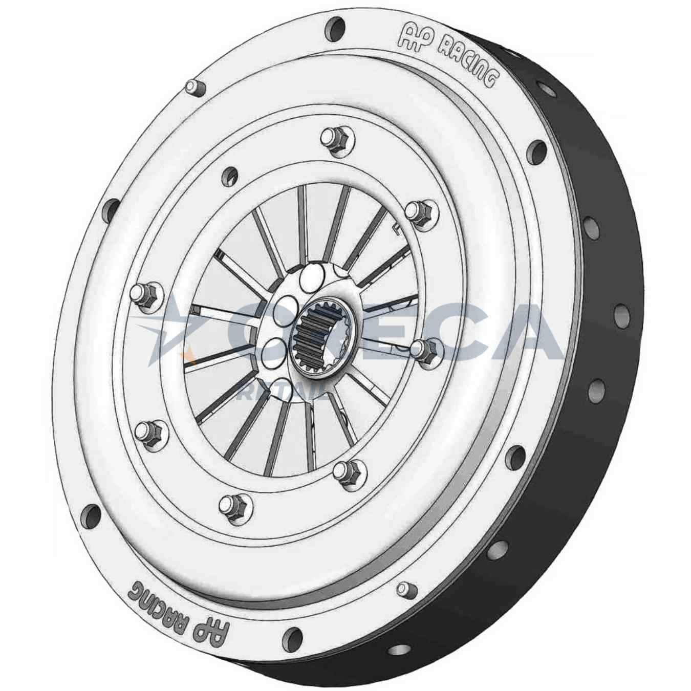 Mécanisme d'embrayage métallique AP Racing CP2606ORA bi-disque D184mm