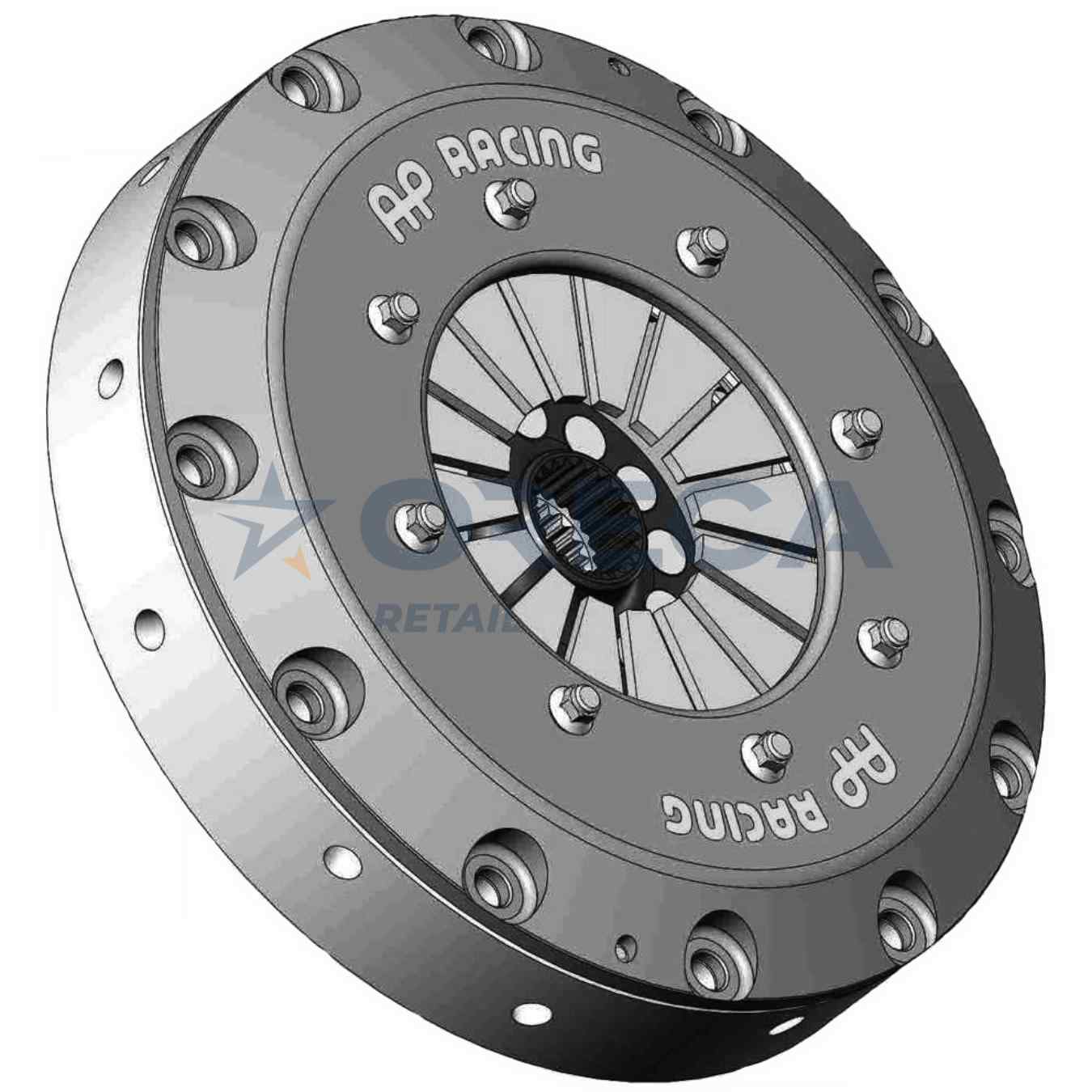 Mécanisme d'embrayage métallique AP Racing CP2817ACRV tri-disque D184mm