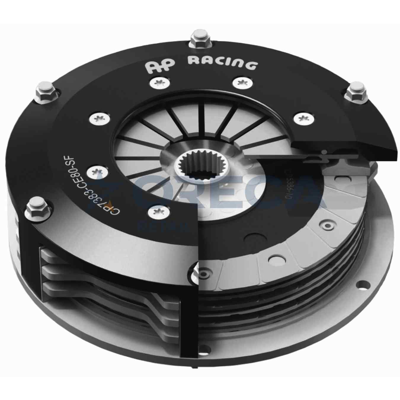 Mécanisme d'embrayage métallique AP Racing CP7383-OE80-SF tri-disque D184mm