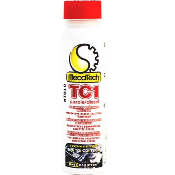 Additif moteur diesel MECATECH traitement préventif injection TC1 200 ml