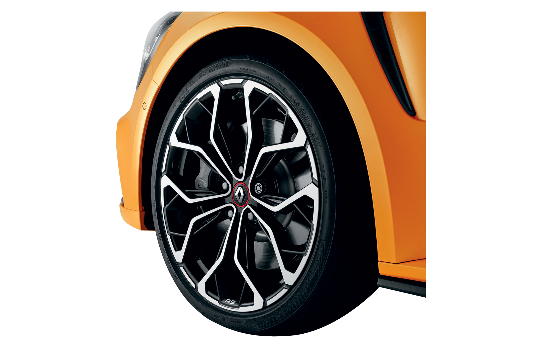 Cache moyeu noir avec cerclage rouge MEGANE IV