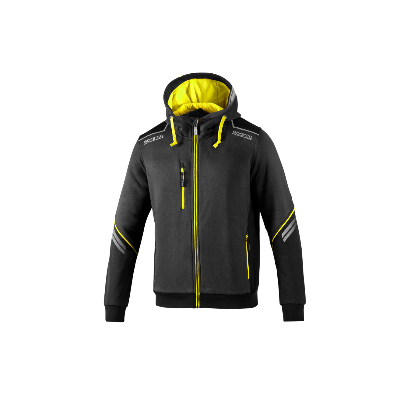 Sweat zippé à capuche SPARCO Homme Jaune taille XL