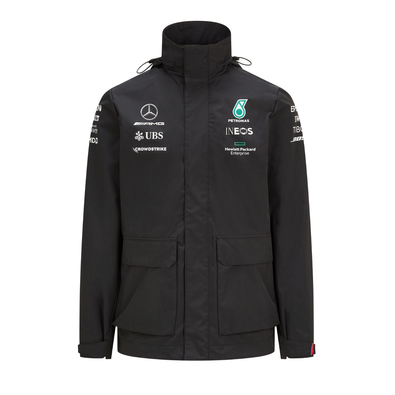Mercedes Amg Petronas Team 2021 Men S Rain Jacket Black On Oreca Store