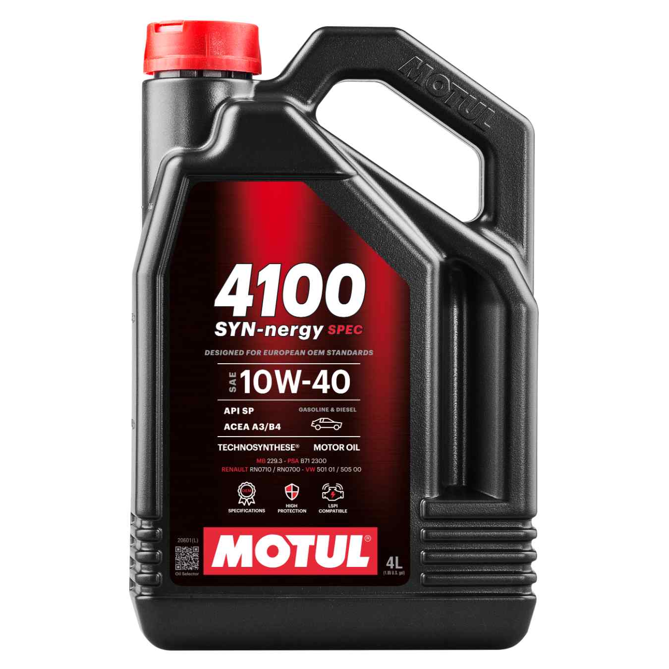 Huile moteur MOTUL 4100 Syn-Nergy Spec 10W-40 4L