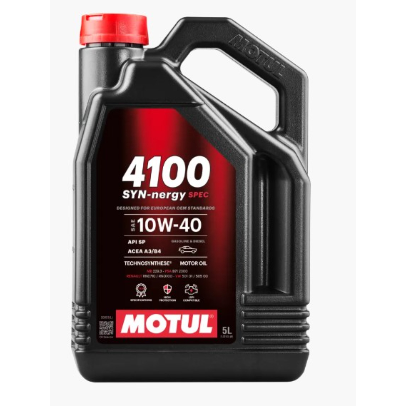 Huile moteur MOTUL 4100 Syn-Nergy Spec 10W40 5L